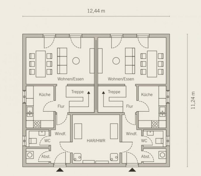 Wuppertal Individuelles Zweifamilienhaus Zinshaus zum Kauf - Zwei Wohneinheiten ein Haus eine Haustechnik - Zinshaus 04 Haus kaufen