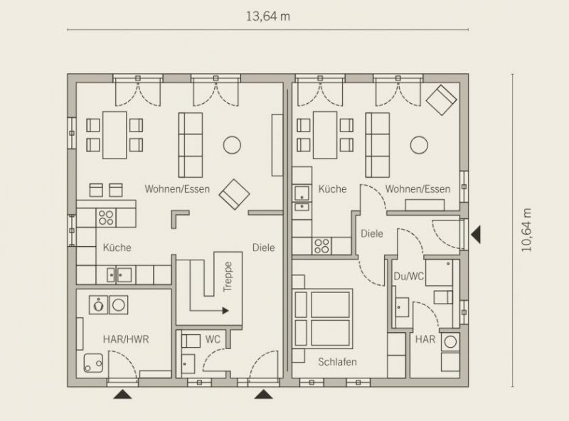 Solingen Individuelles 2 Generationen Zweifamilienhaus im großen Ziel zum Kauf - Zwei Wohneinheiten ein Haus Haus kaufen