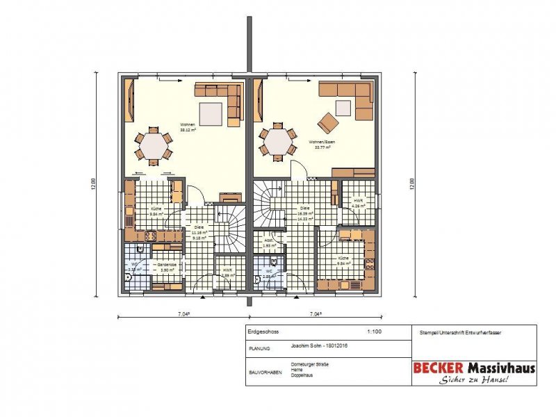 Herne ~ NEUBAUPROJEKT ~ DHH inkl. Grundstück "Dorneburger Mühlenbach" Grenze Bochum / Herne Süd -Bewerbungen am ~ Haus