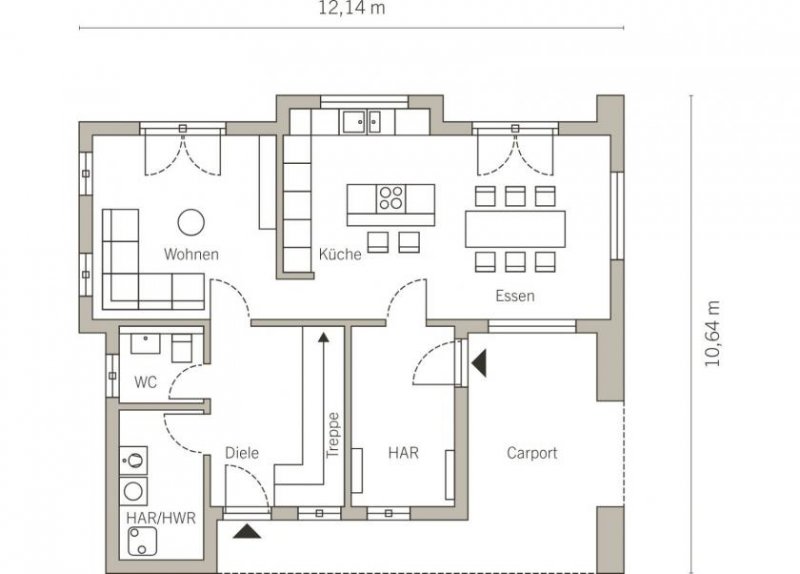 Marl Klare Linien und viel Platz im BAUHAUS-STIL Haus kaufen