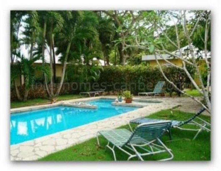 Sosúa/Dominikanische Republik Sosúa/Cabarete: Schöne Villa mit drei Schlafzimmern und Pool. Gelegen in einer ruhigen privaten Wohnanlage. Kurzer Fußweg bis