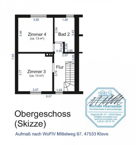 Kleve (Kreis Kleve) Vermietete Haushälfte mit etabliertem WG-Konzept in bevorzugter Lage der Klever Oberstadt Haus kaufen