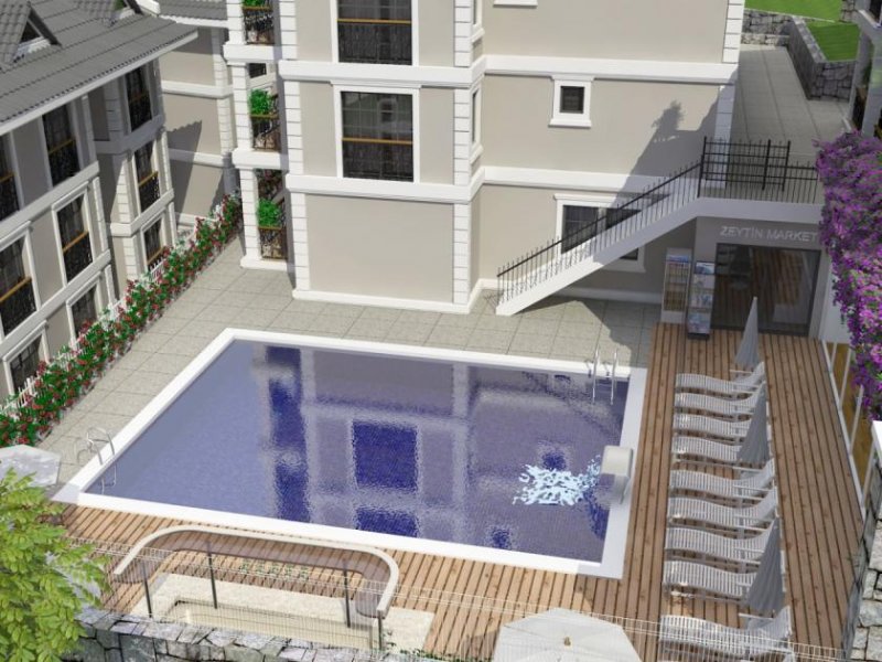 Fethiye Schönes grosses Duplex Appartement mit Aussenpool und Sauna Wohnung kaufen