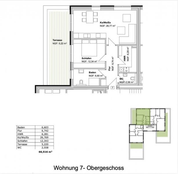 Hoogstede Kompakte Kapitalanlage: DG-Wohnung mit Dachterrasse und Stellplatz Wohnung kaufen