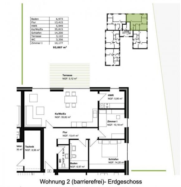Hoogstede Moderne Erdgeschosswohnung mit Terrasse und Gartenanteil – vermietet Wohnung kaufen