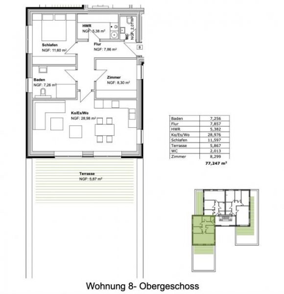 Hoogstede Vermietete Wohnung mit Dachterrasse und energieeffizienter Ausstattung (A+) in Hoogstede Wohnung kaufen