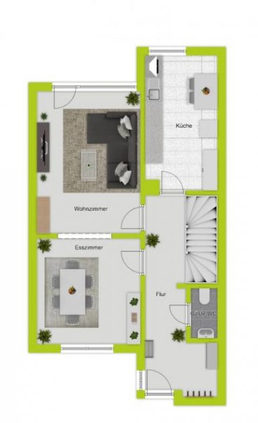 Köln Reihenmittelhaus mit Terrasse, Loggia und Garage in Köln-Seeberg Haus kaufen