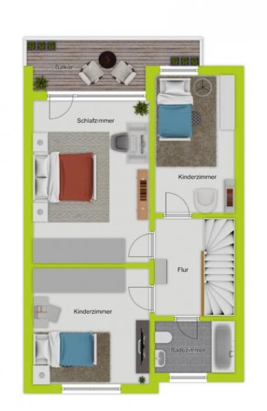 Köln Reihenmittelhaus mit Terrasse, Loggia und Garage in Köln-Seeberg Haus kaufen