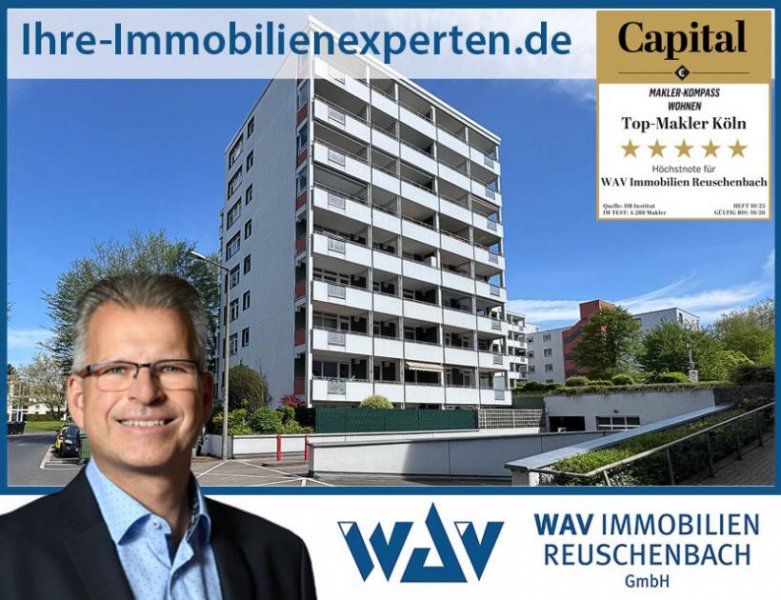 Köln Modernisierte 2-Zimmer-Wohnung mit großem Balkon und Tiefgaragenplatz in Köln-Weiden (bezugsfrei) Wohnung kaufen