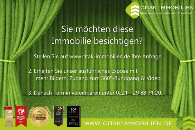 Köln Seltene Gartenwohnung in Köln-Mülheim – 4 Zimmer, Terrasse, Balkon & Carport Wohnung kaufen
