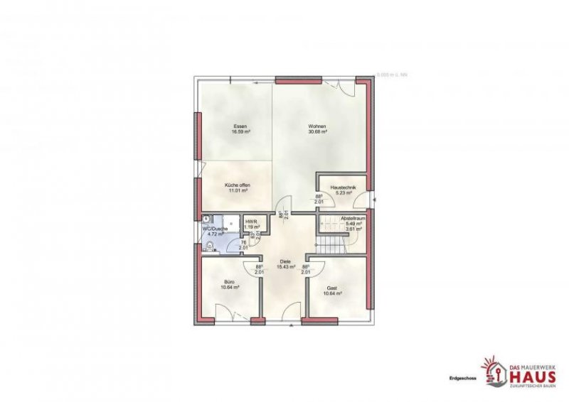 Nörvenich „Neubau im Bauhausstil | 214 m² | 8 Zimmer | Baugenehmigung erteilt – jetzt starten!“ Haus kaufen