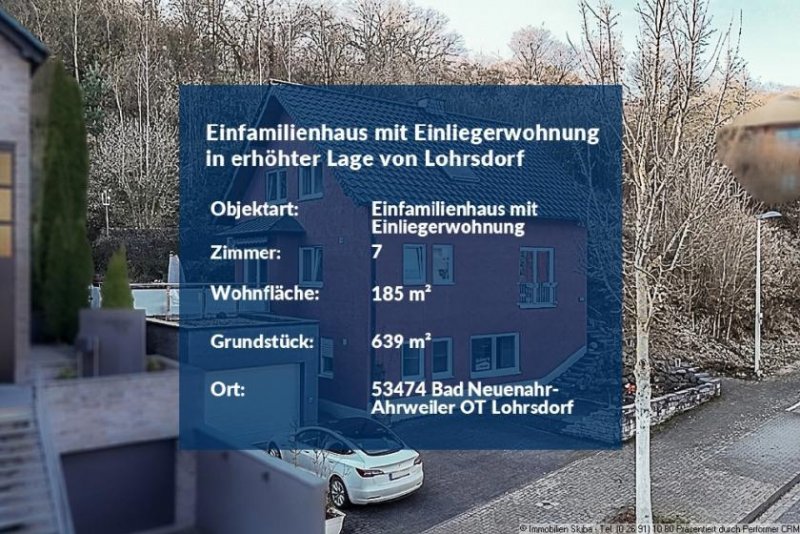 Bad Neuenahr-Ahrweiler Einfamilienhaus aus 2005 mit Einliegerwohnung in erhöhter Lage von Lohrsdorf Haus kaufen