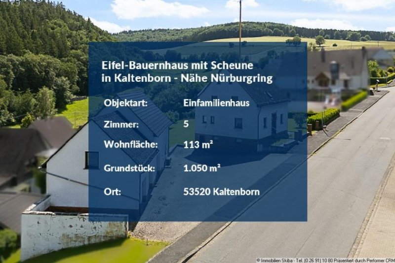 Kaltenborn Eifel-Bauernhaus mit Scheune und großem Garten in Kaltenborn - Nähe Nürburgring Haus kaufen