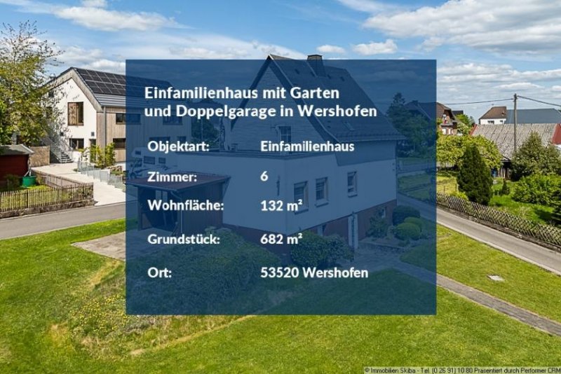 Wershofen Einfamilienhaus mit Garten und Doppelgarage in Wershofen Haus kaufen