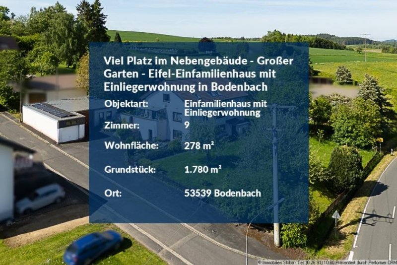 Bodenbach (Landkreis Vulkaneifel) Viel Platz im Nebengebäude - Großer Garten - Eifel-Einfamilienhaus mit Einliegerwohnung in Bodenbach Haus kaufen