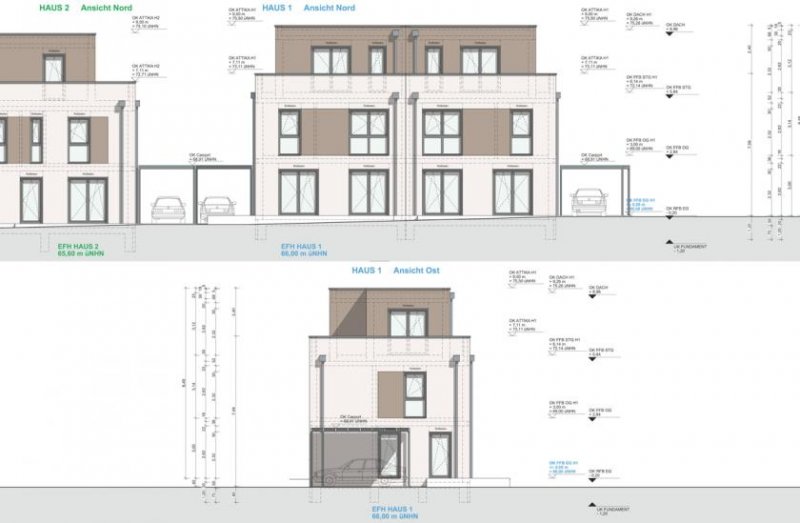 St. Augustin SANKT AUGUSTIN 4 NEUBAU DOPPELHAUSHÄLFTEN Nähe HIT, REWE, ALDI ruhig, zentral 128 m² bis 142 m² Wfl. Haus kaufen