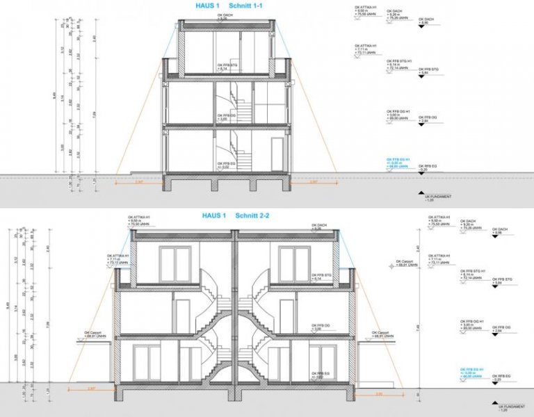 St. Augustin SANKT AUGUSTIN 4 NEUBAU DOPPELHAUSHÄLFTEN Nähe HIT, REWE, ALDI ruhig, zentral 128 m² bis 142 m² Wfl. Haus kaufen