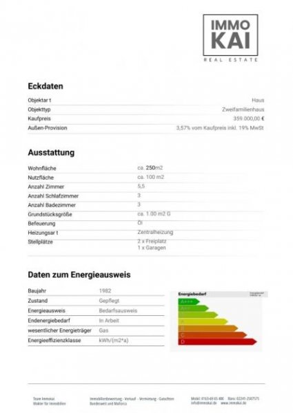Bad Münstereifel BAD MÜNSTEREIFEL: 250 m2 Zweifamilienhaus mit rund 1000 m2 Grundstück! Dort leben wo andere Urlaub machen. Haus kaufen