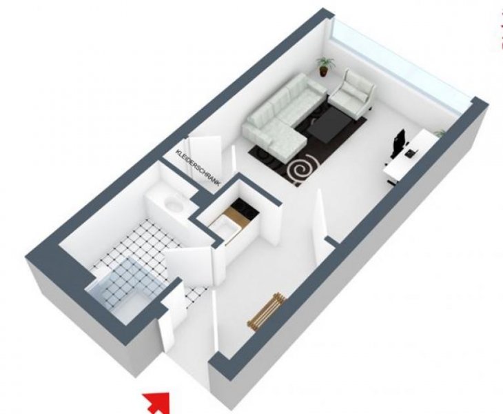 Ober-Olm Neu renoviertes Apartment mit Pantry-Küche, Duschbad, Stellplatz - Bushaltestelle am Haus Wohnung kaufen