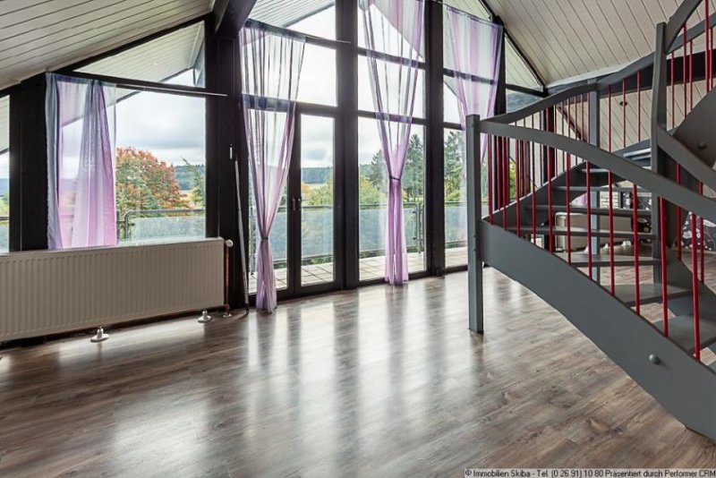 Herresbach Mit Doppelgarage: Maisonette-Eigentumswohnung mit Panoramablick - Nähe Nürburgring Wohnung kaufen