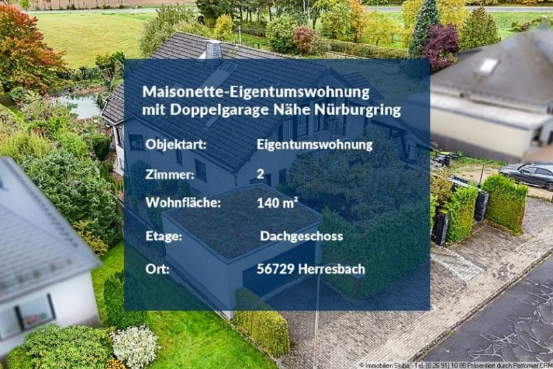 Herresbach Mit Doppelgarage: Maisonette-Eigentumswohnung mit Panoramablick - Nähe Nürburgring Wohnung kaufen