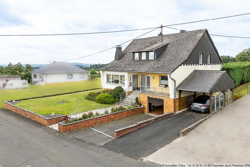 Höchstberg Ortsrandlage: Einfamilienhaus mit großem, ebenem Garten und Garage in der Vulkaneifel, Nähe Ulmen Haus kaufen