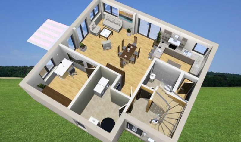 Elvange Passivhausvilla im Bauhausstil in idyllischer Lage mit perfekter Verkehrsanbindung Haus kaufen