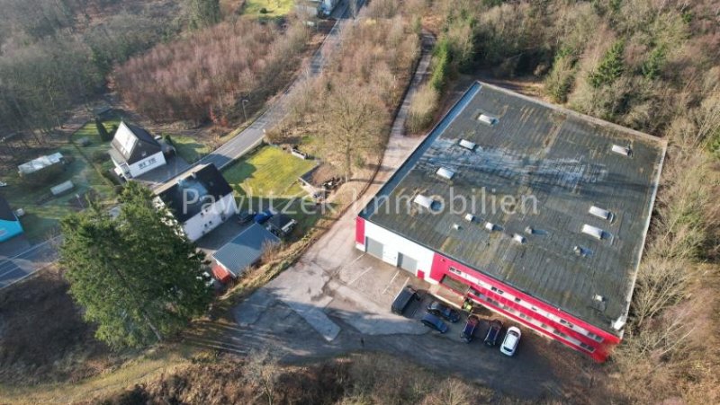 Halver Lager-/Produktionshalle mit Bürotrakt, Freifläche und Teilvermietung Gewerbe kaufen