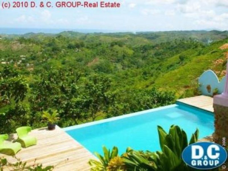 Las Terrenas Großes Hügelgrundstück mit unverbaubarer Meersicht! Haus kaufen