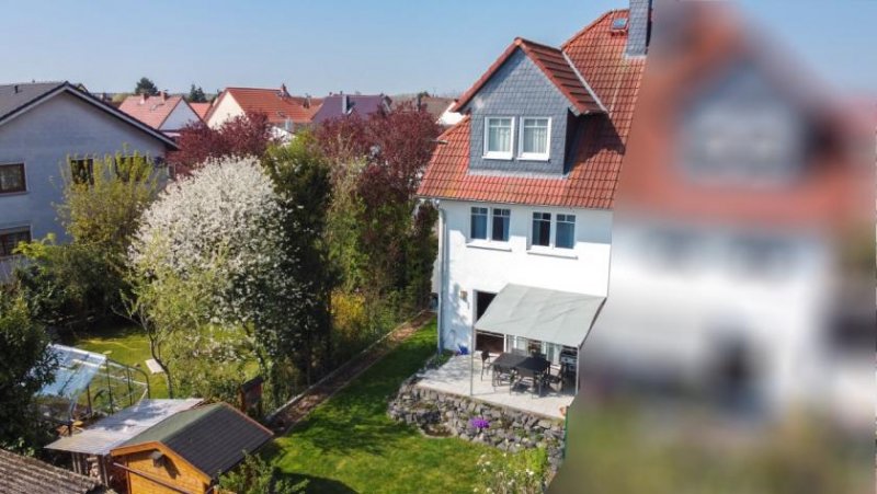 Rödermark DIETZ: Doppelhaushälfte für die größere Familie im einzugsbereiten top gepflegten Zustand! Garten, Terrasse und 2 Haus