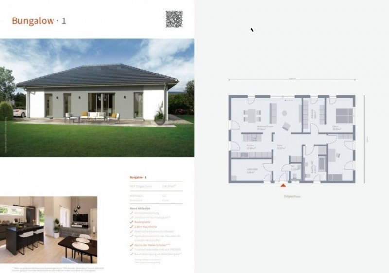 Gründau *BUNGALOW Aktionshaus EINZUGSFERTIG inkl. Küche - auf 402m² Grundstück (von Privat)* BUNGALOW: WOHNEN UND WOHLFÜHLEN Haus