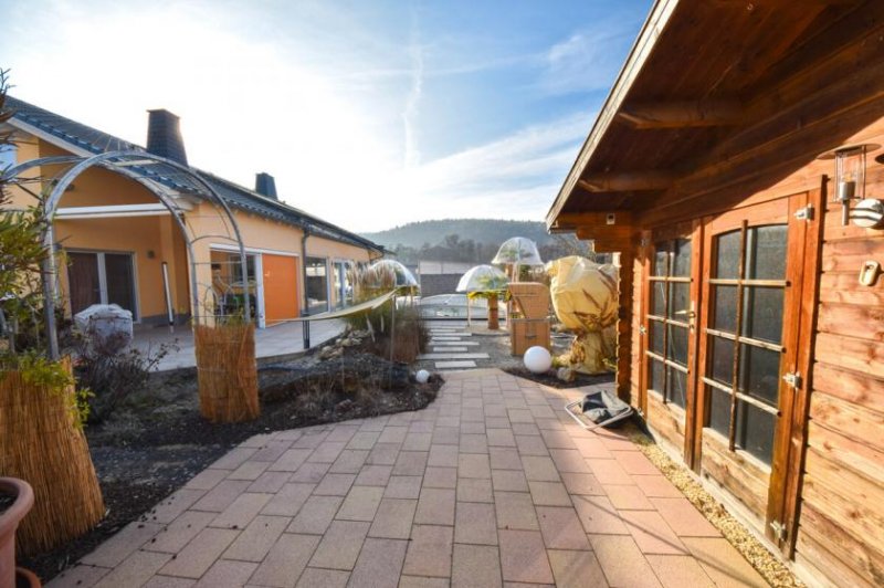 Elsenfeld DIETZ: Einzigartiges Architektenhaus mit Einliegerwohnung, Pool und Gewerbehalle für Ihr Unternehmen Haus kaufen