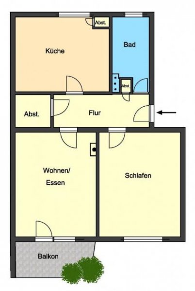 Darmstadt **RESERVIERT** Stadtnah wohnen zwischen Bessungen und Paulusviertel – attraktive 2-Zi.-Wohnung mit Sonnenbalkon Wohnung kaufen