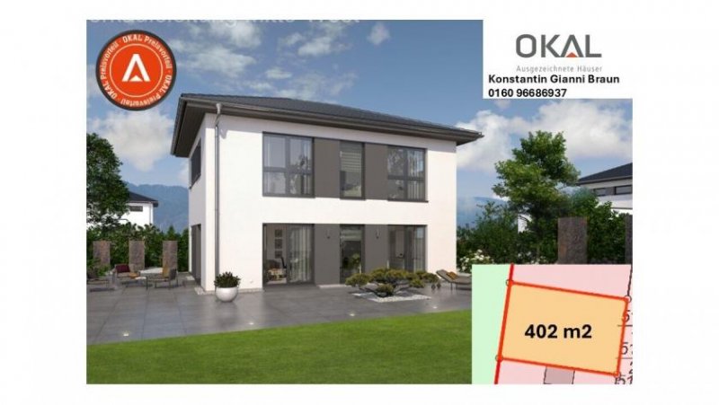 Mörfelden-Walldorf Feldrandlage Neubaugebiet: Einzugsfertige schöne Stadtvilla mit Büro Haus kaufen