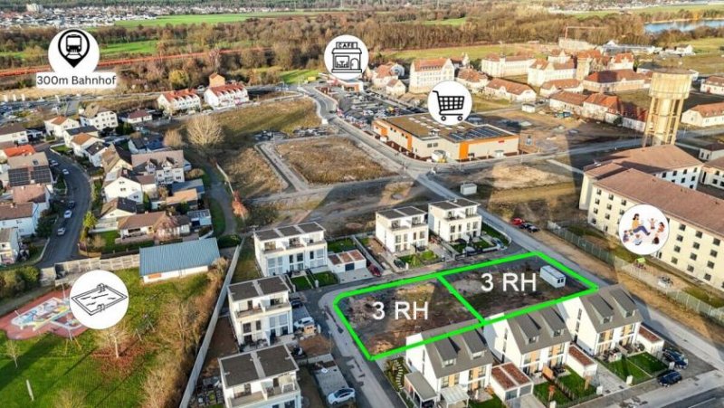 Babenhausen DIETZ: 3 Reihenhausgrundstücke mit Baugenehmigungen im neuen Babenhäuser Wohnquartier Kaisergärten! Grundstück kaufen