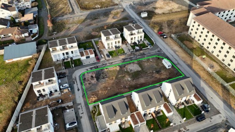 Babenhausen DIETZ: 6 Reihenhausgrundstücke mit Baugenehmigungen im neuen Babenhäuser Wohnquartier Kaisergärten! Grundstück kaufen