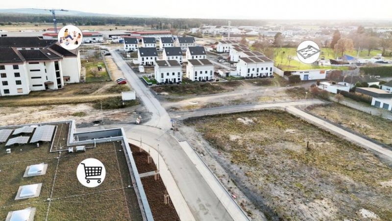 Babenhausen DIETZ: 6 Reihenhausgrundstücke mit Baugenehmigungen im neuen Babenhäuser Wohnquartier Kaisergärten! Grundstück kaufen