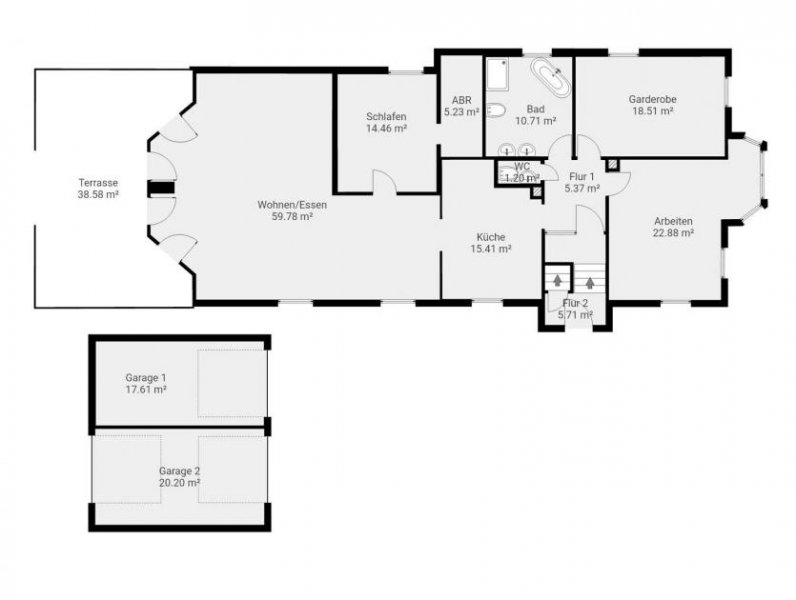 Babenhausen WRS Immobilien - Babenhausen - Großer Garten mit Zweifamilienhaus + Doppelgarage - ruhige Lage Haus kaufen