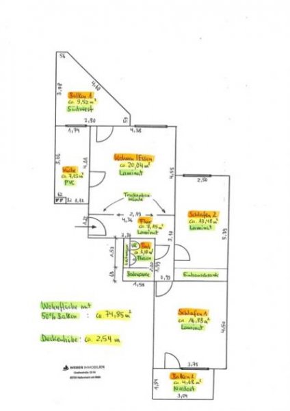 Hattersheim am Main ++ 12. OG grandioser Weitblick mit 2 Balkonen und Einzelgarage ++ Wohnung kaufen