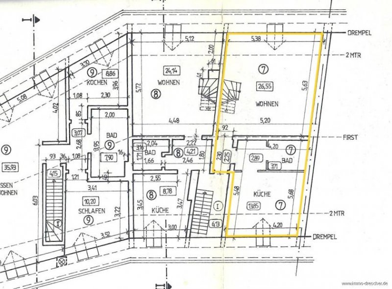 Saarbrücken Charmante Maisonette-Dachwohnung direkt am St. Arnualer Markt Wohnung kaufen