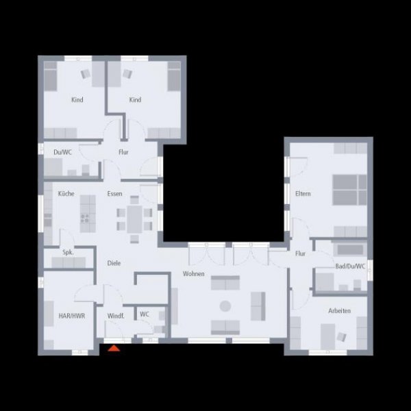 Hauptstuhl Platz №1 Hausbau Design Award "23 Haus kaufen