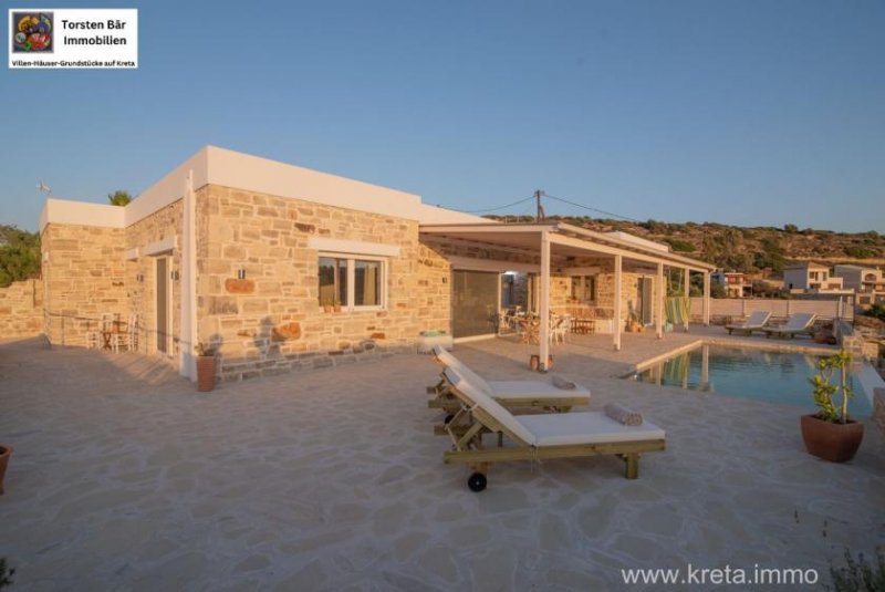 Pitsidia Kreta Pitsidia Luxuriöse Natursteinvilla mit Panoramameerblick Haus kaufen