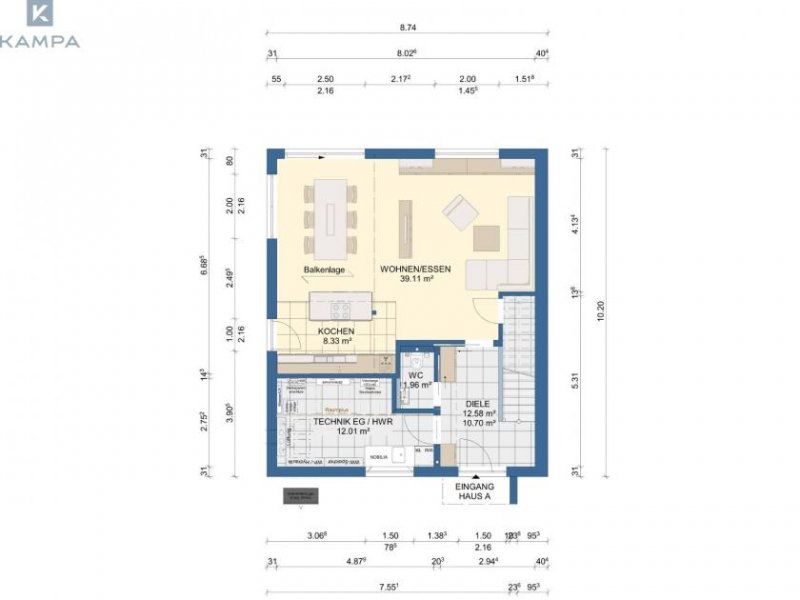 Hildrizhausen Premium Doppelhaushälfte mit Grundstück Haus kaufen