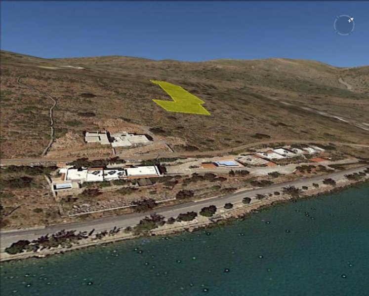 Elounda, Lasithi, Kreta Baugrundstück am Meer, 4257 m2, mit herrlichem Meerblick, Elounda Grundstück kaufen