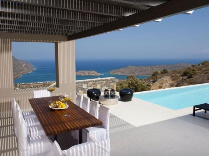 Elounda, Lasithi, Kreta Neue Luxus-Villa, 5 Schlafzimmer, herrlicher Blick auf Bucht und Insel Haus kaufen