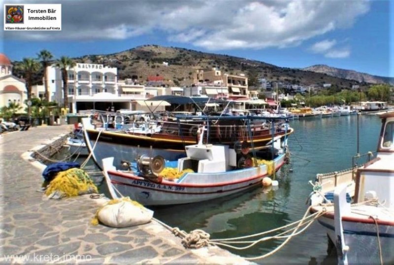 Elounda Kreta, Elounda: Freistehende moderne Steinvilla. Atemberaubende Aussicht Haus kaufen