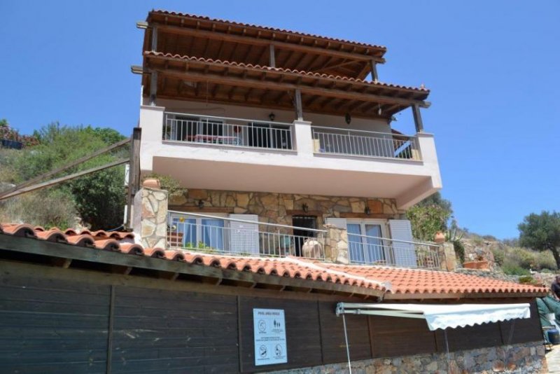 Kato Pines, Elounda, Lasithi, Kreta Villa mit 3 Schlafzimmern mit herrlichem, unverbautem Meerblick, Elounda Haus kaufen
