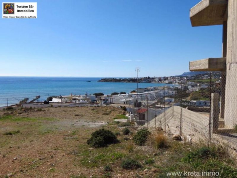 Analipsi Kreta, Analipsi, Vier Wohnungen (Rohbau) mit Panoramablick auf das Meer zu verkaufen Haus kaufen