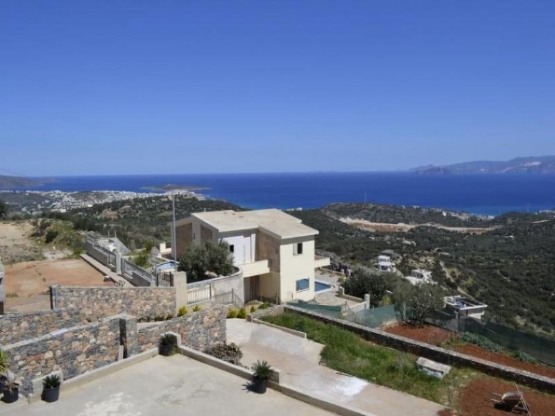 Agios Nikolaos, Lasithi, Kreta Moderne freistehende Villa mit 4 Schlafzimmern. Tolle Aussicht Haus kaufen