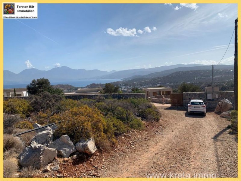 Agios Nikolaos Kreta, Ag. Nikolaos Wunderschönes Grundstück mit neu errichtetem Rohbau Haus kaufen